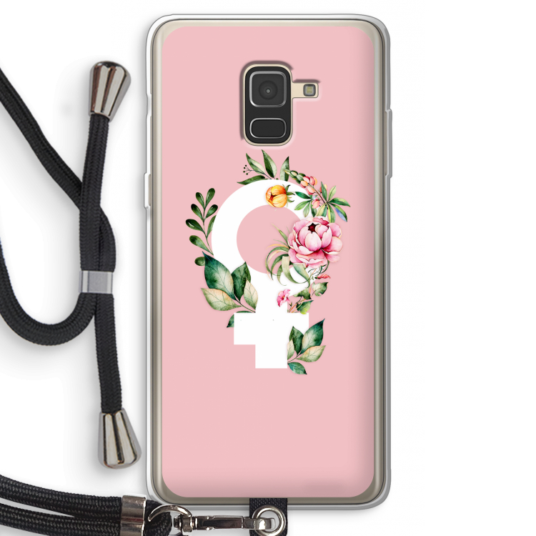 Venus: Samsung Galaxy A8 (2018) Transparant Hoesje met koord