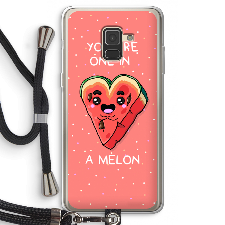 One In A Melon: Samsung Galaxy A8 (2018) Transparant Hoesje met koord
