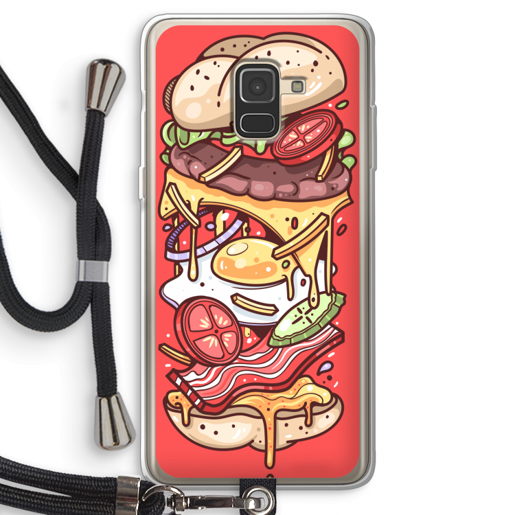 Diet Coke Please: Samsung Galaxy A8 (2018) Transparant Hoesje met koord