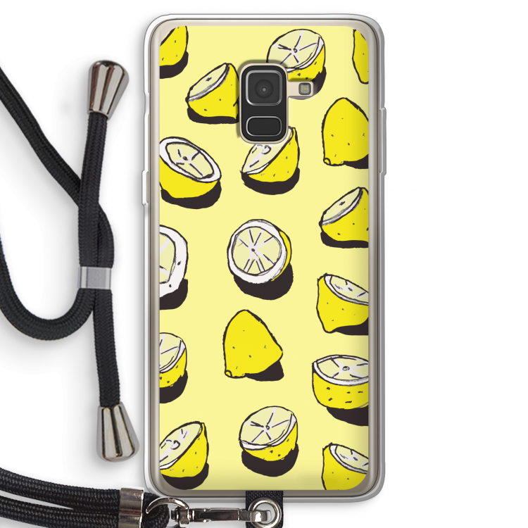 When Life Gives You Lemons...: Samsung Galaxy A8 (2018) Transparant Hoesje met koord