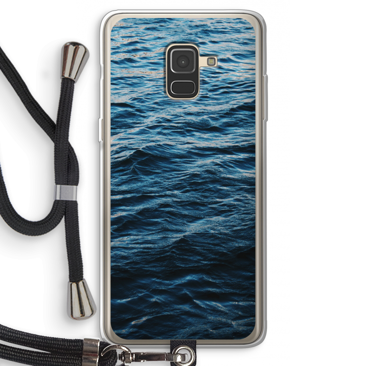 Oceaan: Samsung Galaxy A8 (2018) Transparant Hoesje met koord