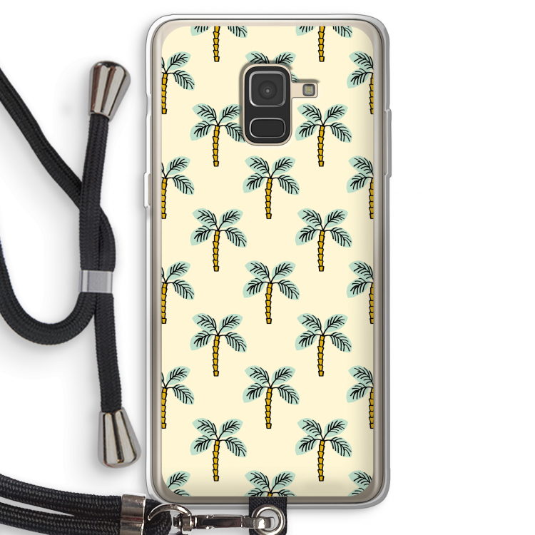 Paradise: Samsung Galaxy A8 (2018) Transparant Hoesje met koord