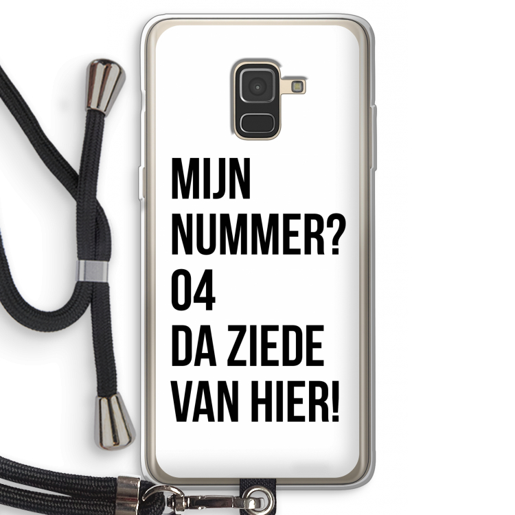 Da ziede van hier: Samsung Galaxy A8 (2018) Transparant Hoesje met koord