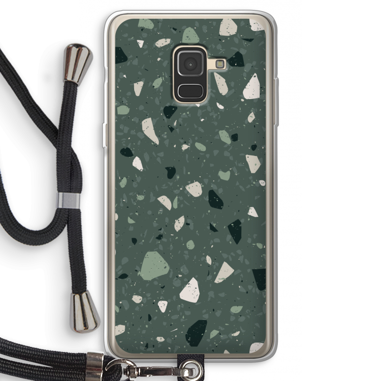 Terrazzo N°19: Samsung Galaxy A8 (2018) Transparant Hoesje met koord