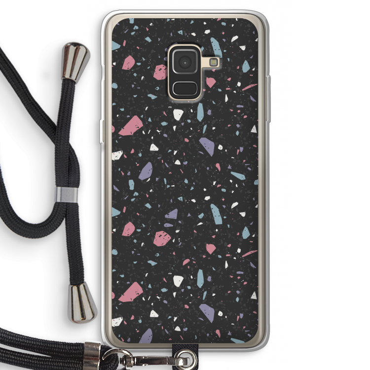 Terrazzo N°16: Samsung Galaxy A8 (2018) Transparant Hoesje met koord