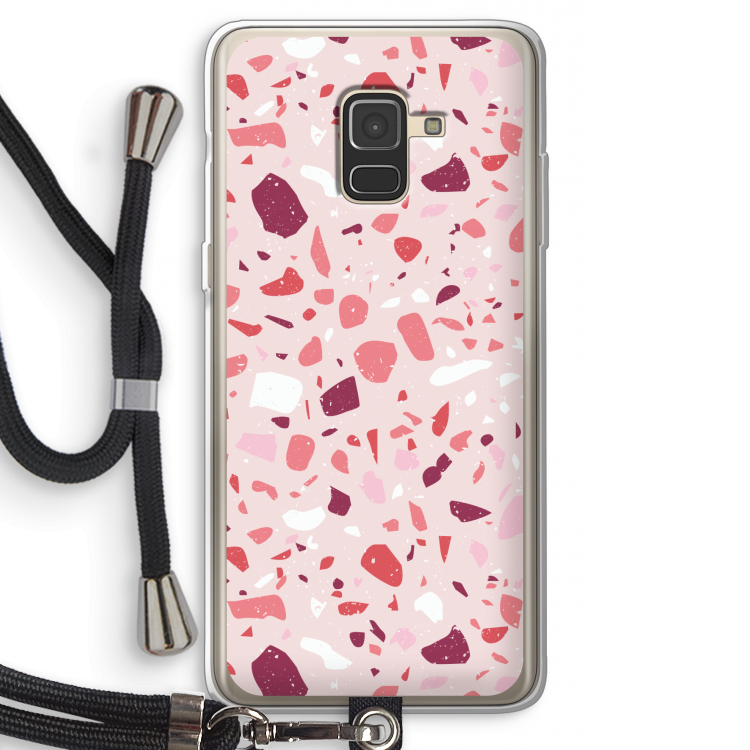 Terrazzo N°15: Samsung Galaxy A8 (2018) Transparant Hoesje met koord