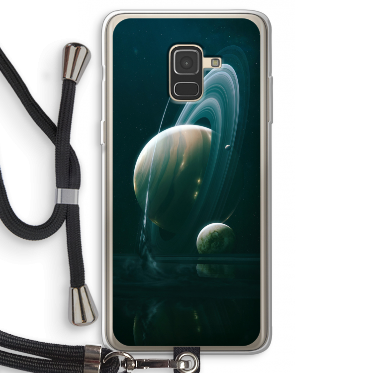 Mercurius: Samsung Galaxy A8 (2018) Transparant Hoesje met koord