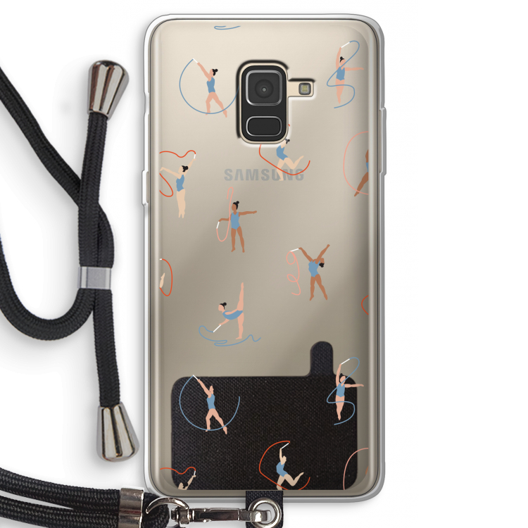 Dancing #3: Samsung Galaxy A8 (2018) Transparant Hoesje met koord