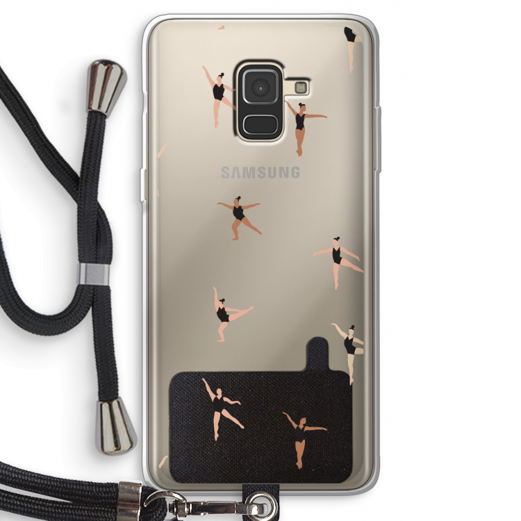 Dancing #1: Samsung Galaxy A8 (2018) Transparant Hoesje met koord