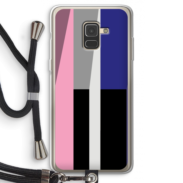 Gestalte 4: Samsung Galaxy A8 (2018) Transparant Hoesje met koord
