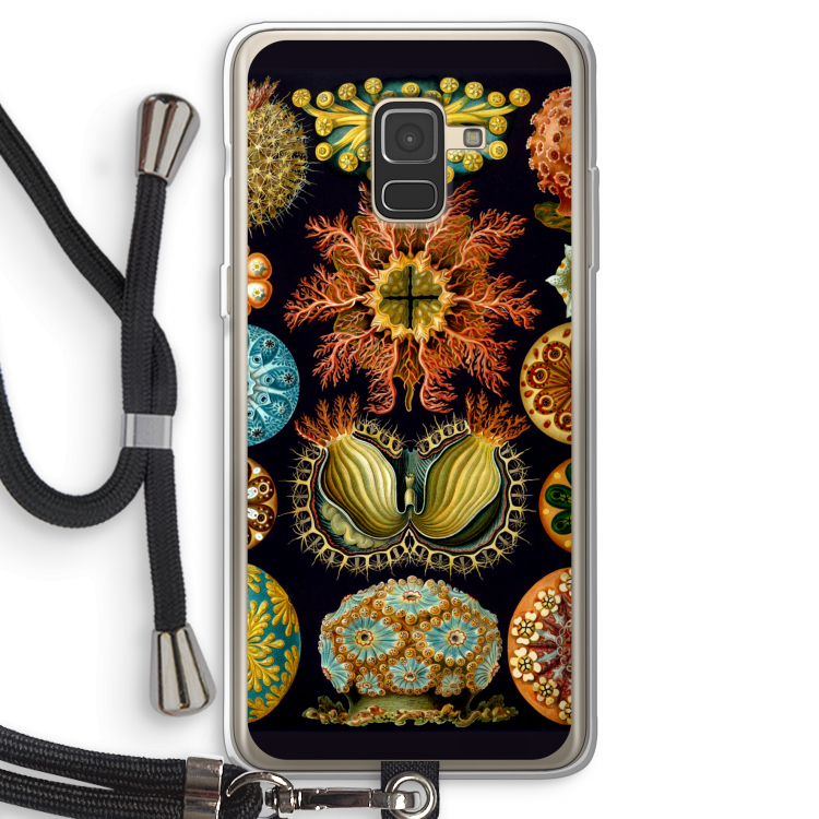 Haeckel Ascidiae: Samsung Galaxy A8 (2018) Transparant Hoesje met koord