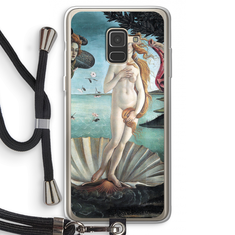 Birth Of Venus: Samsung Galaxy A8 (2018) Transparant Hoesje met koord