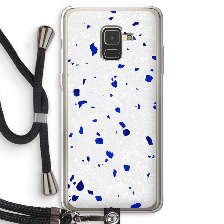 Terrazzo N°5: Samsung Galaxy A8 (2018) Transparant Hoesje met koord