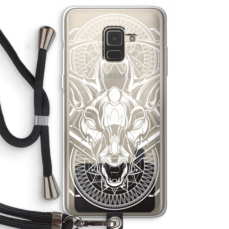 Oh Deer: Samsung Galaxy A8 (2018) Transparant Hoesje met koord