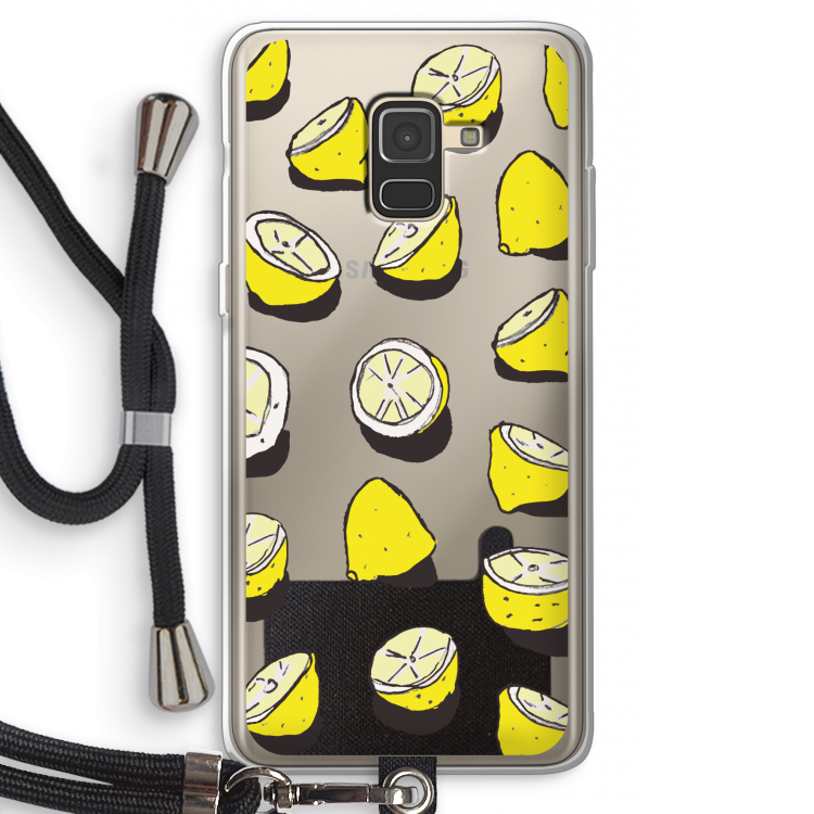 When Life Gives You Lemons...: Samsung Galaxy A8 (2018) Transparant Hoesje met koord