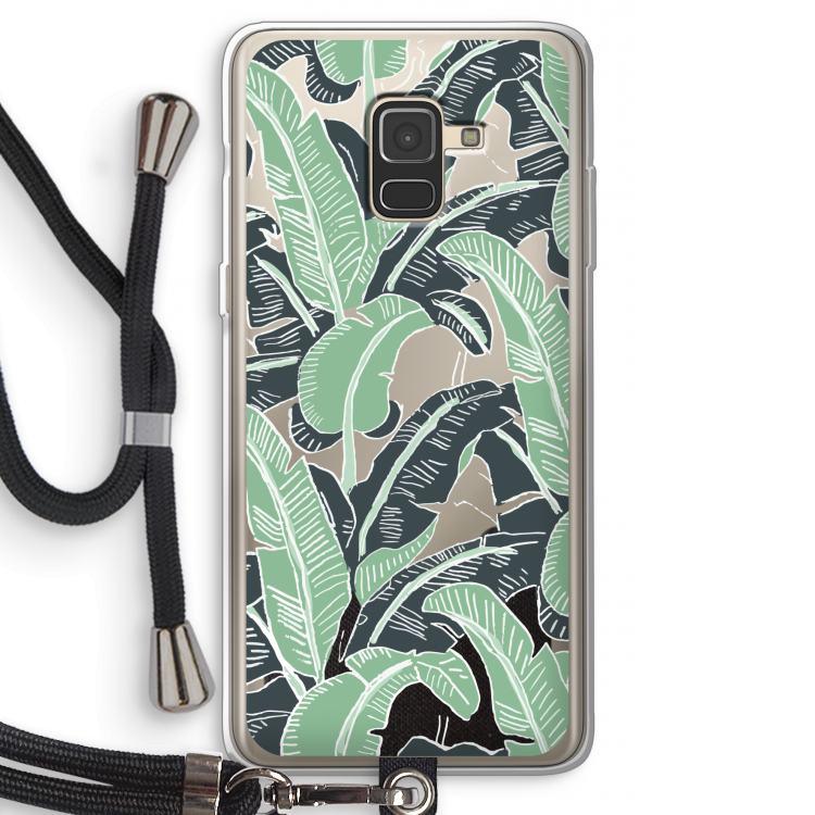 This Sh*t Is Bananas: Samsung Galaxy A8 (2018) Transparant Hoesje met koord