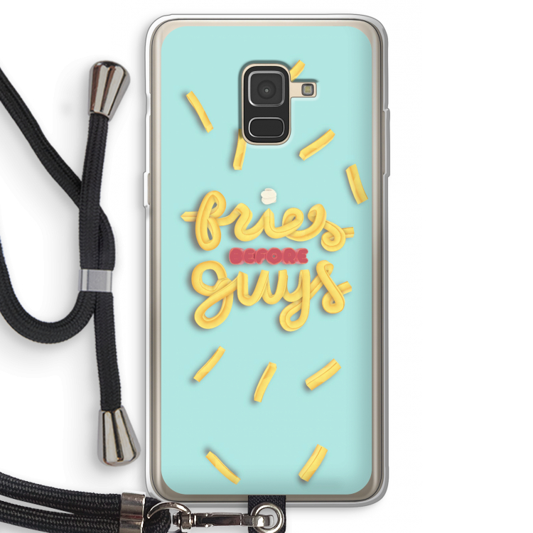 Always fries: Samsung Galaxy A8 (2018) Transparant Hoesje met koord