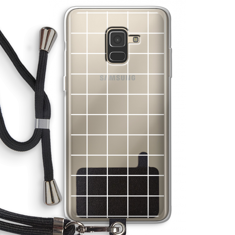 Rooster 2: Samsung Galaxy A8 (2018) Transparant Hoesje met koord
