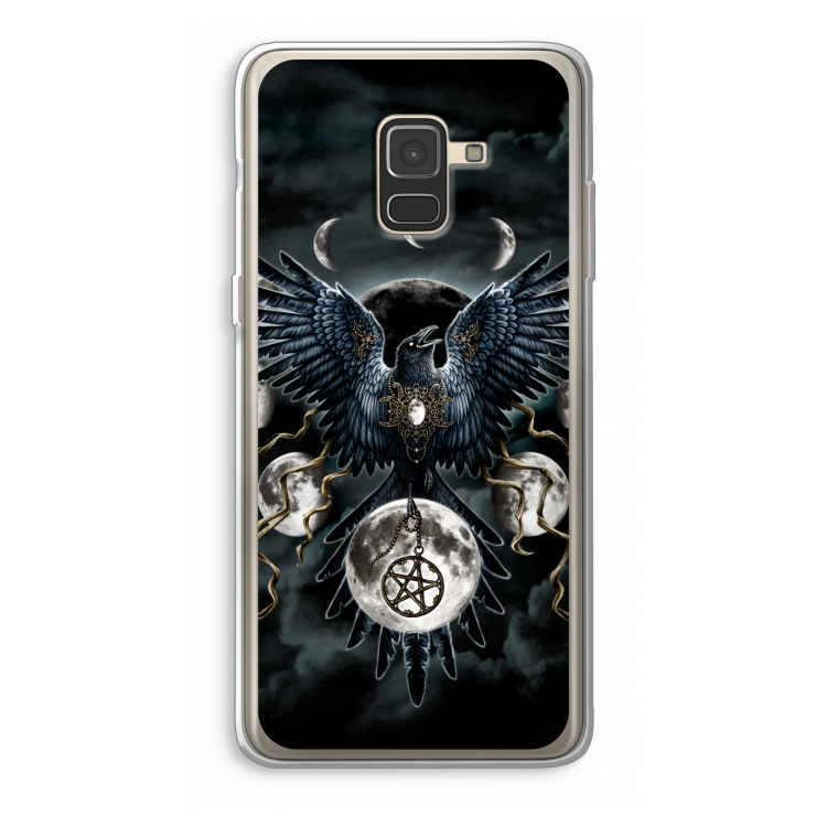 Sinister Wings: Samsung Galaxy A8 (2018) Transparant Hoesje
