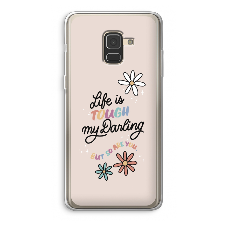 Tough Life: Samsung Galaxy A8 (2018) Transparant Hoesje
