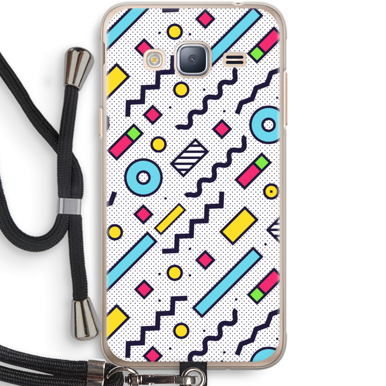 8-bit N°8: Samsung Galaxy J3 (2016) Transparant Hoesje met koord