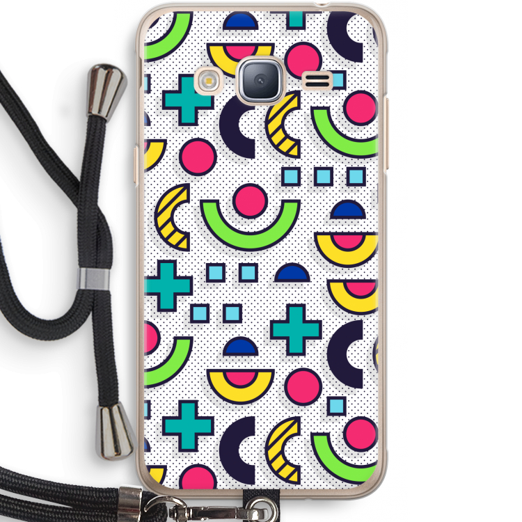 8-bit N°6: Samsung Galaxy J3 (2016) Transparant Hoesje met koord