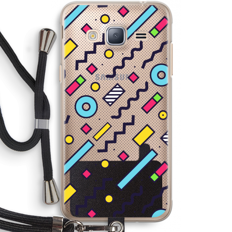 8-bit N°8: Samsung Galaxy J3 (2016) Transparant Hoesje met koord