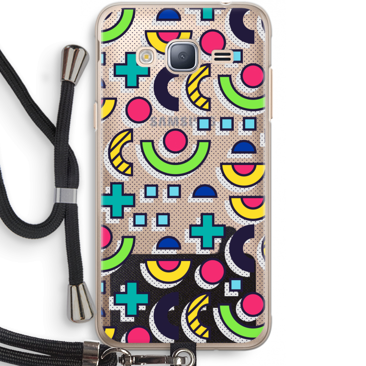 8-bit N°6: Samsung Galaxy J3 (2016) Transparant Hoesje met koord