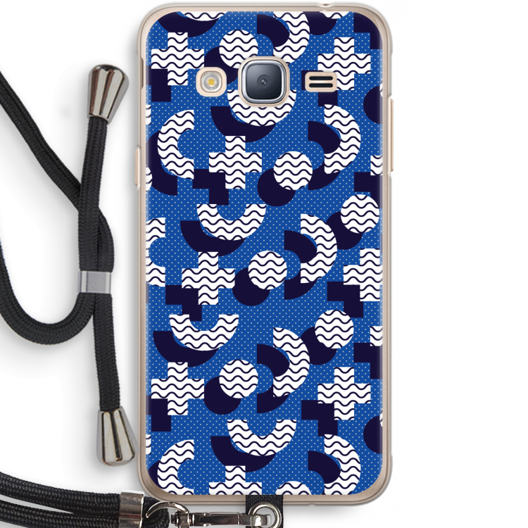 8-bit N°5: Samsung Galaxy J3 (2016) Transparant Hoesje met koord
