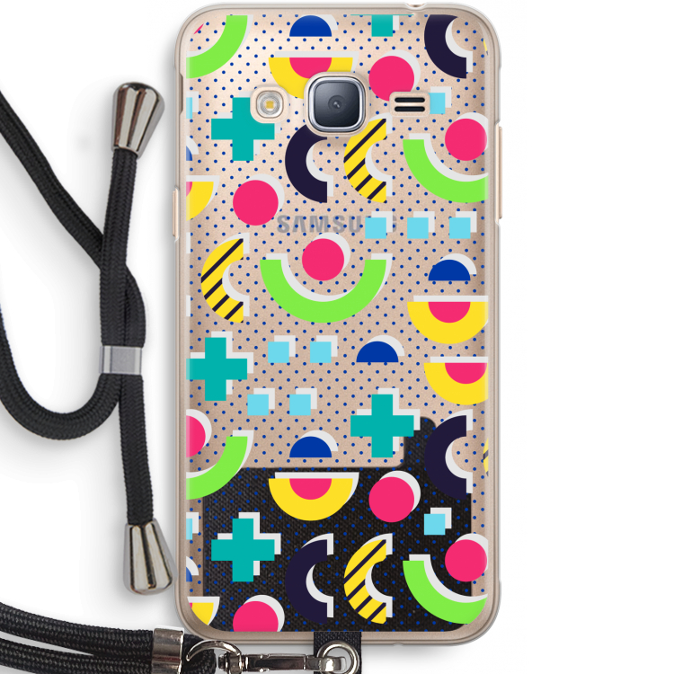 8-bit N°1: Samsung Galaxy J3 (2016) Transparant Hoesje met koord