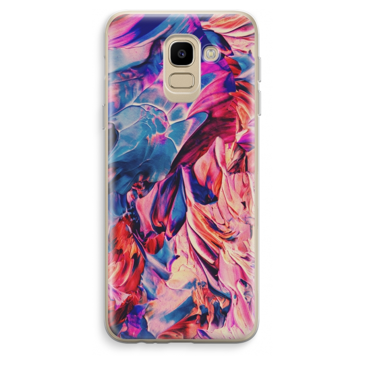 Pink Orchard: Samsung Galaxy J6 (2018) Transparant Hoesje