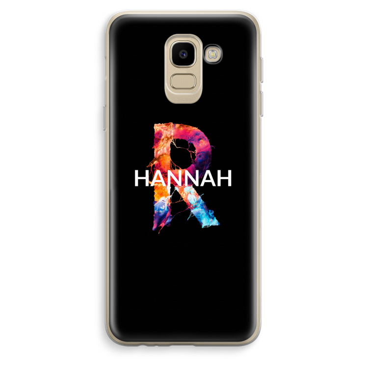 Abstract Spectrum: Samsung Galaxy J6 (2018) Transparant Hoesje