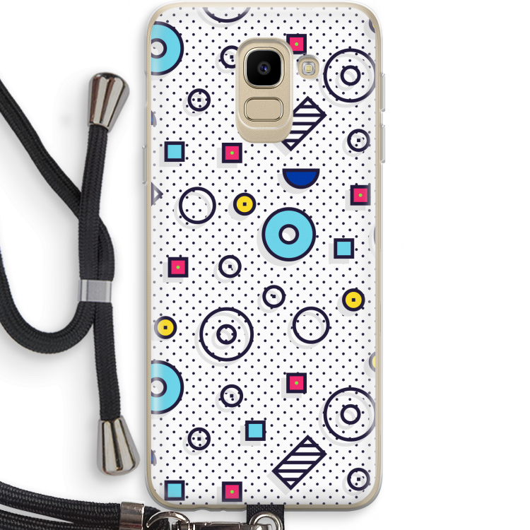 8-bit N°9: Samsung Galaxy J6 (2018) Transparant Hoesje met koord