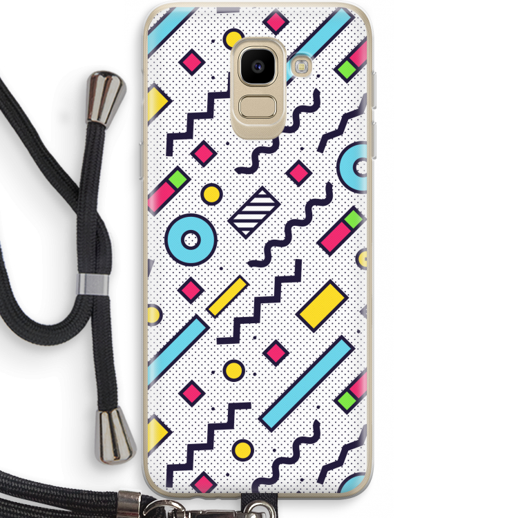 8-bit N°8: Samsung Galaxy J6 (2018) Transparant Hoesje met koord