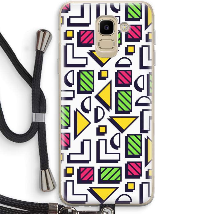 8-bit N°4: Samsung Galaxy J6 (2018) Transparant Hoesje met koord