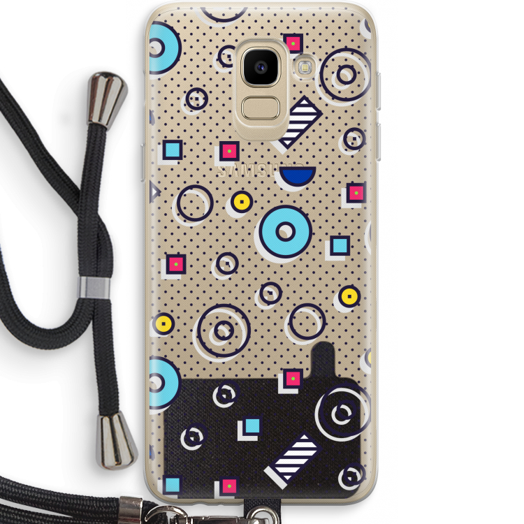 8-bit N°9: Samsung Galaxy J6 (2018) Transparant Hoesje met koord