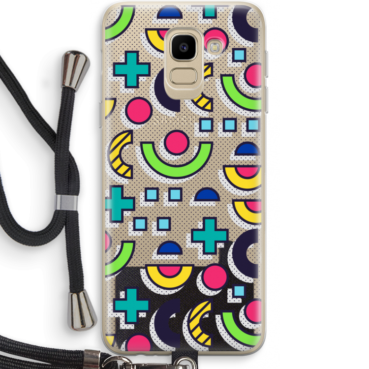 8-bit N°6: Samsung Galaxy J6 (2018) Transparant Hoesje met koord