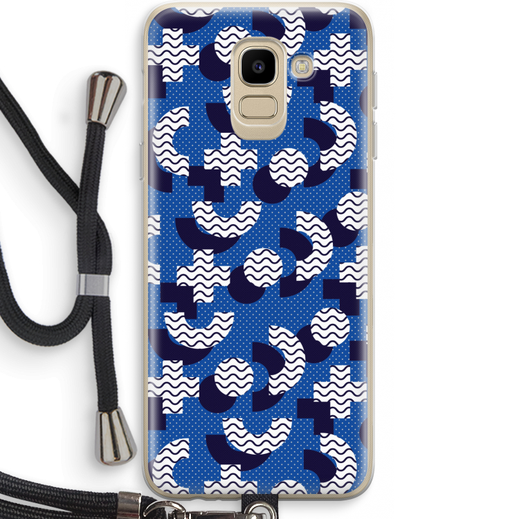 8-bit N°5: Samsung Galaxy J6 (2018) Transparant Hoesje met koord