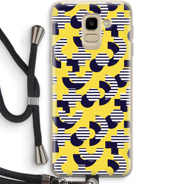 8-bit N°3: Samsung Galaxy J6 (2018) Transparant Hoesje met koord