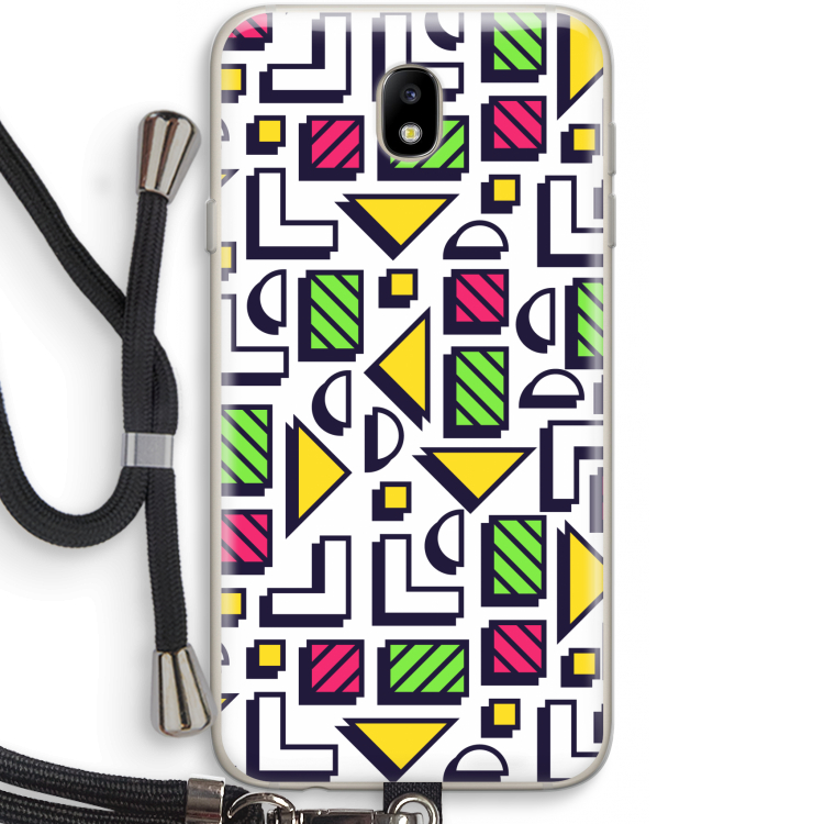 8-bit N°4: Samsung Galaxy J7 (2017) Transparant Hoesje met koord