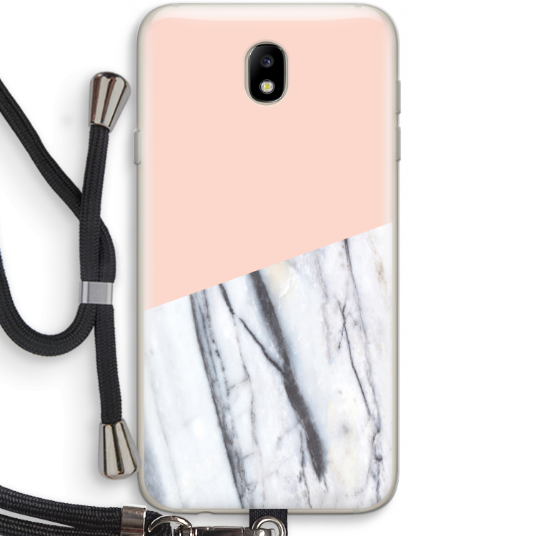 A touch of peach: Samsung Galaxy J7 (2017) Transparant Hoesje met koord