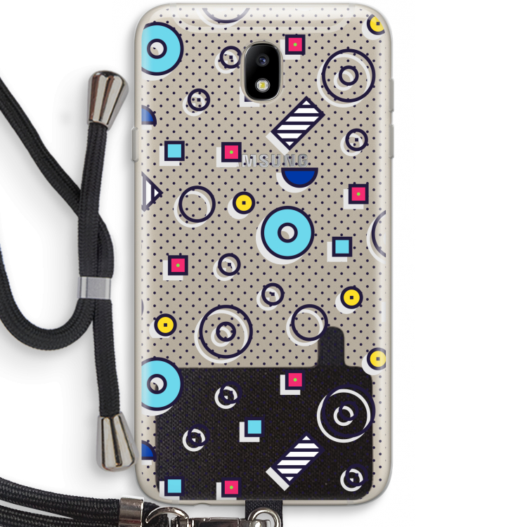 8-bit N°9: Samsung Galaxy J7 (2017) Transparant Hoesje met koord