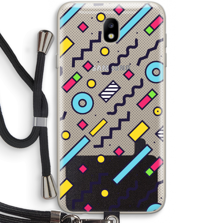 8-bit N°8: Samsung Galaxy J7 (2017) Transparant Hoesje met koord