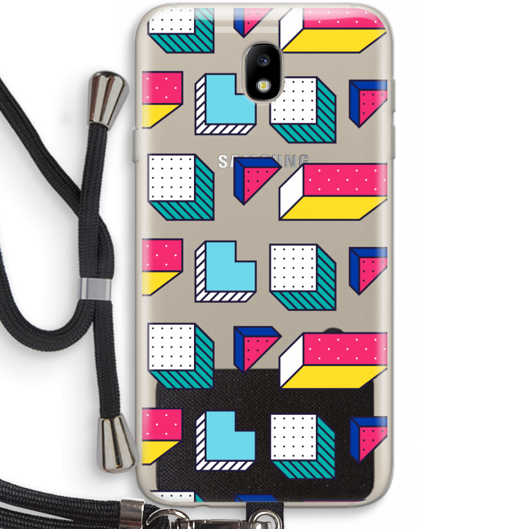 8-bit N°7: Samsung Galaxy J7 (2017) Transparant Hoesje met koord
