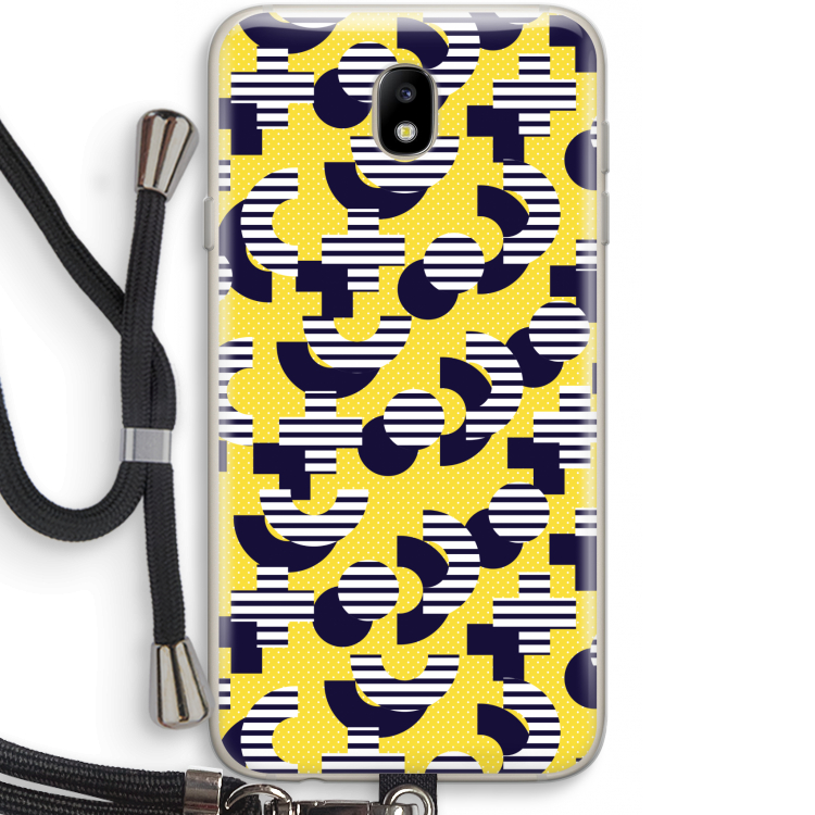 8-bit N°3: Samsung Galaxy J7 (2017) Transparant Hoesje met koord
