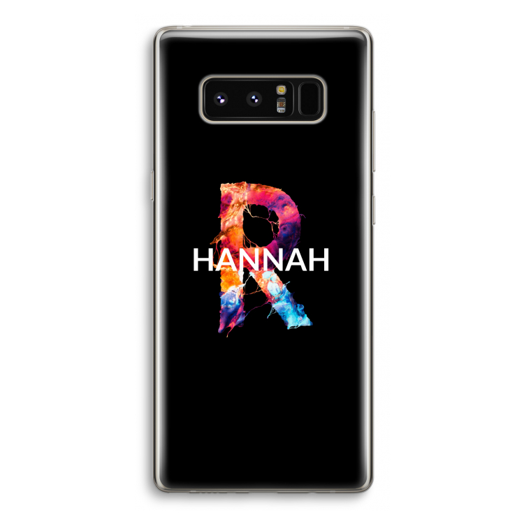 Abstract Spectrum: Samsung Galaxy Note 8 Transparant Hoesje