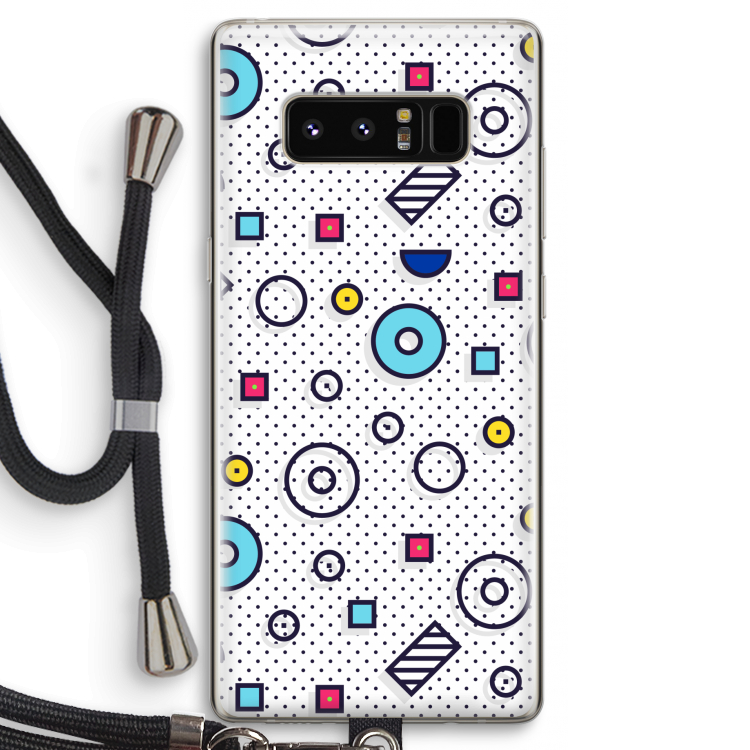 8-bit N°9: Samsung Galaxy Note 8 Transparant Hoesje met koord
