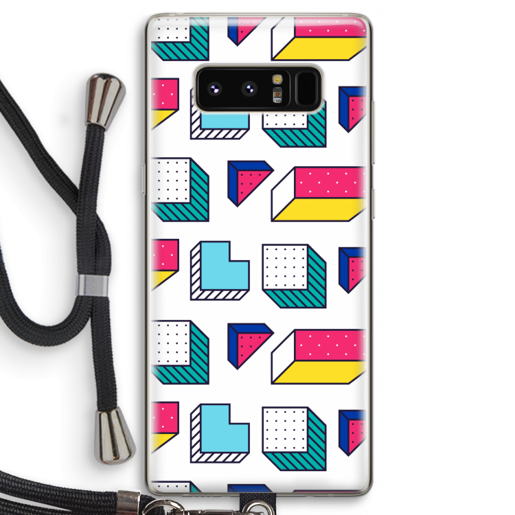 8-bit N°7: Samsung Galaxy Note 8 Transparant Hoesje met koord