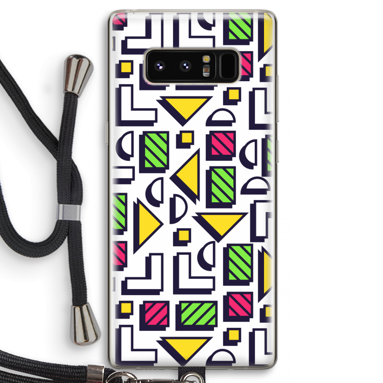 8-bit N°4: Samsung Galaxy Note 8 Transparant Hoesje met koord
