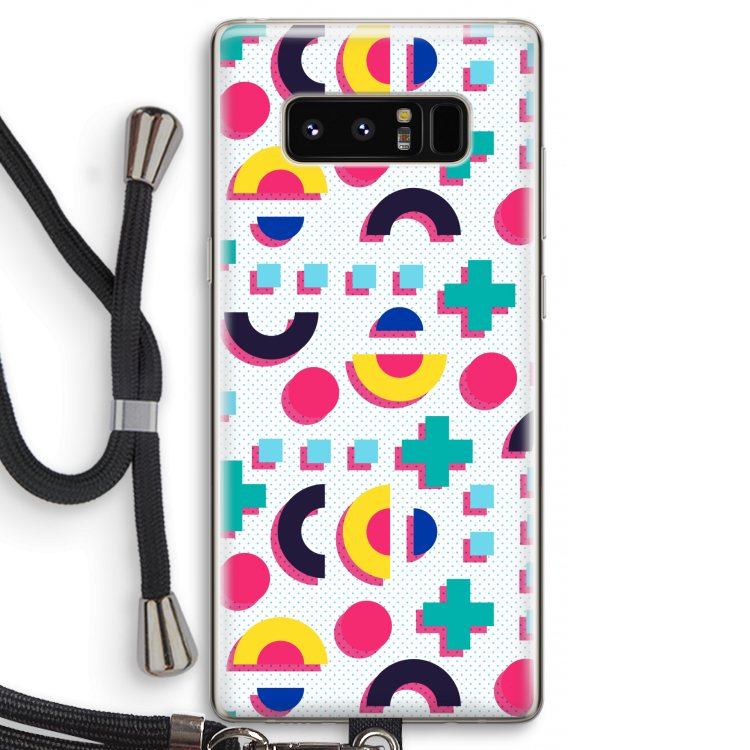 8-bit N°2: Samsung Galaxy Note 8 Transparant Hoesje met koord